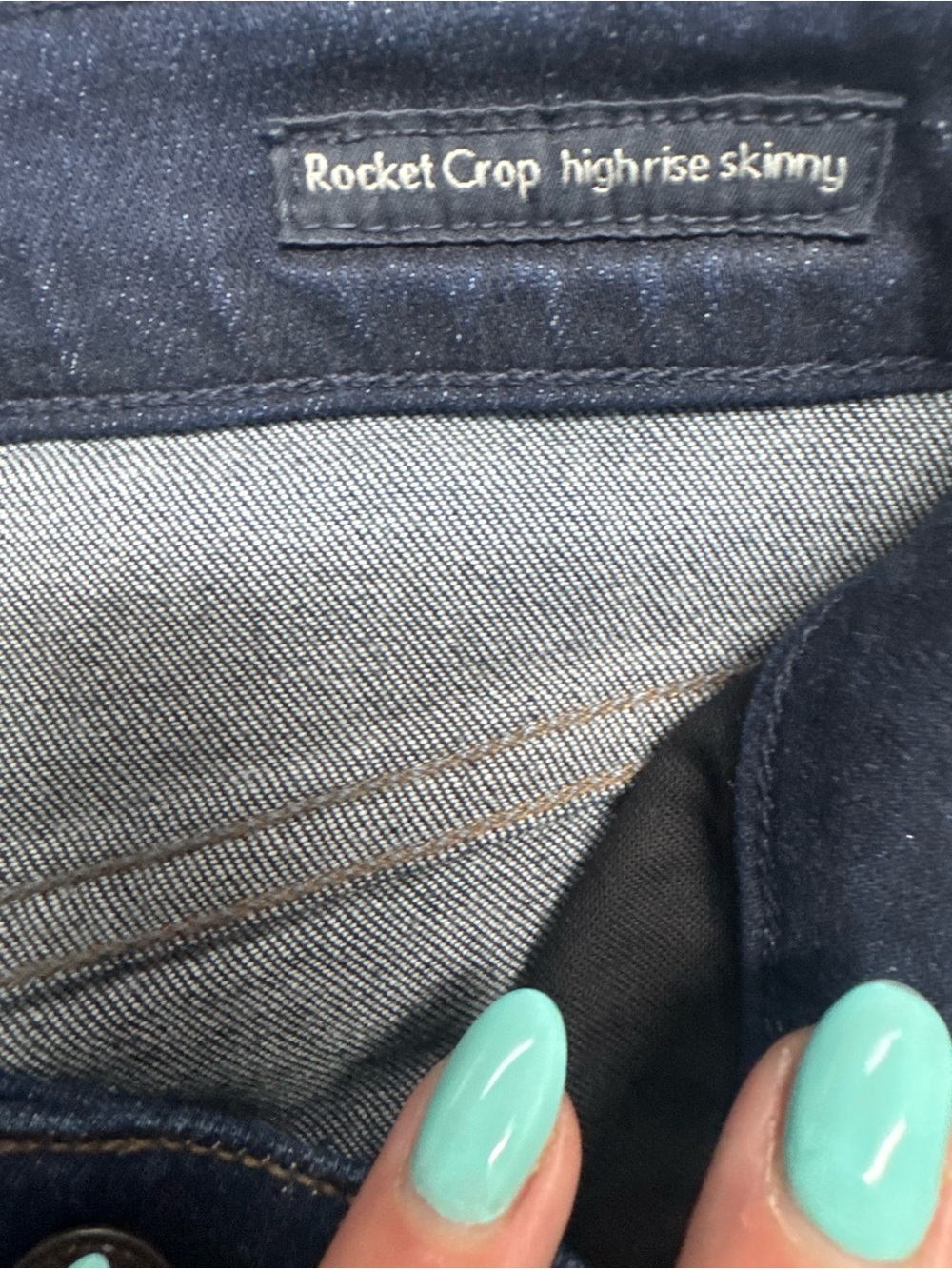 Citizens of Humanity Rocket Crop High Rise Skinny Ankle Jeans 28 Dark Wash - Picture 4 of 8